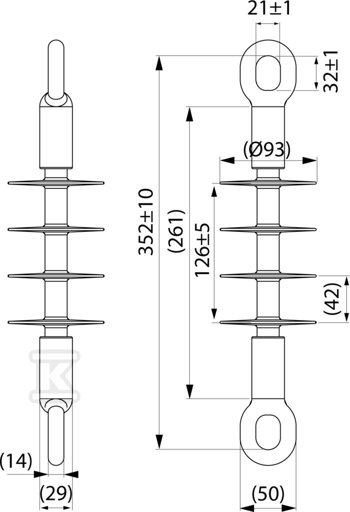 Izolator compozit de deformare - SDI90.150